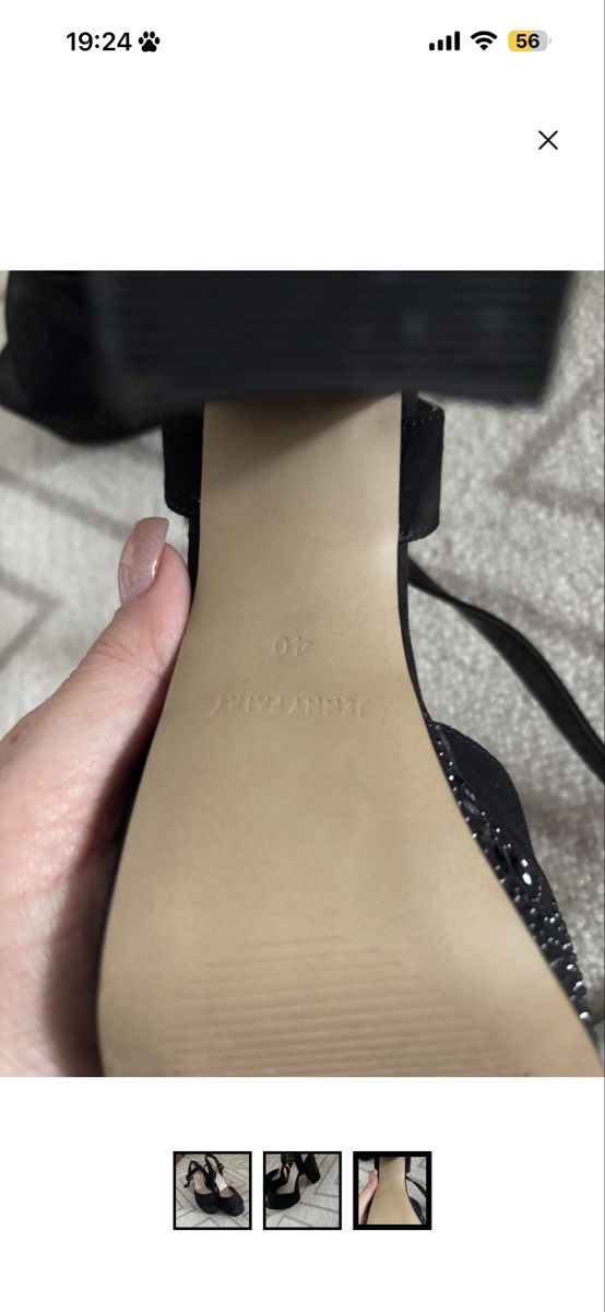 Scarpe da donna: Schwarze Sandalen mit funkelndem Absatz, – Nuovo (secondo la descrizione) da Schmerikon venduto da mir_c2lz 2