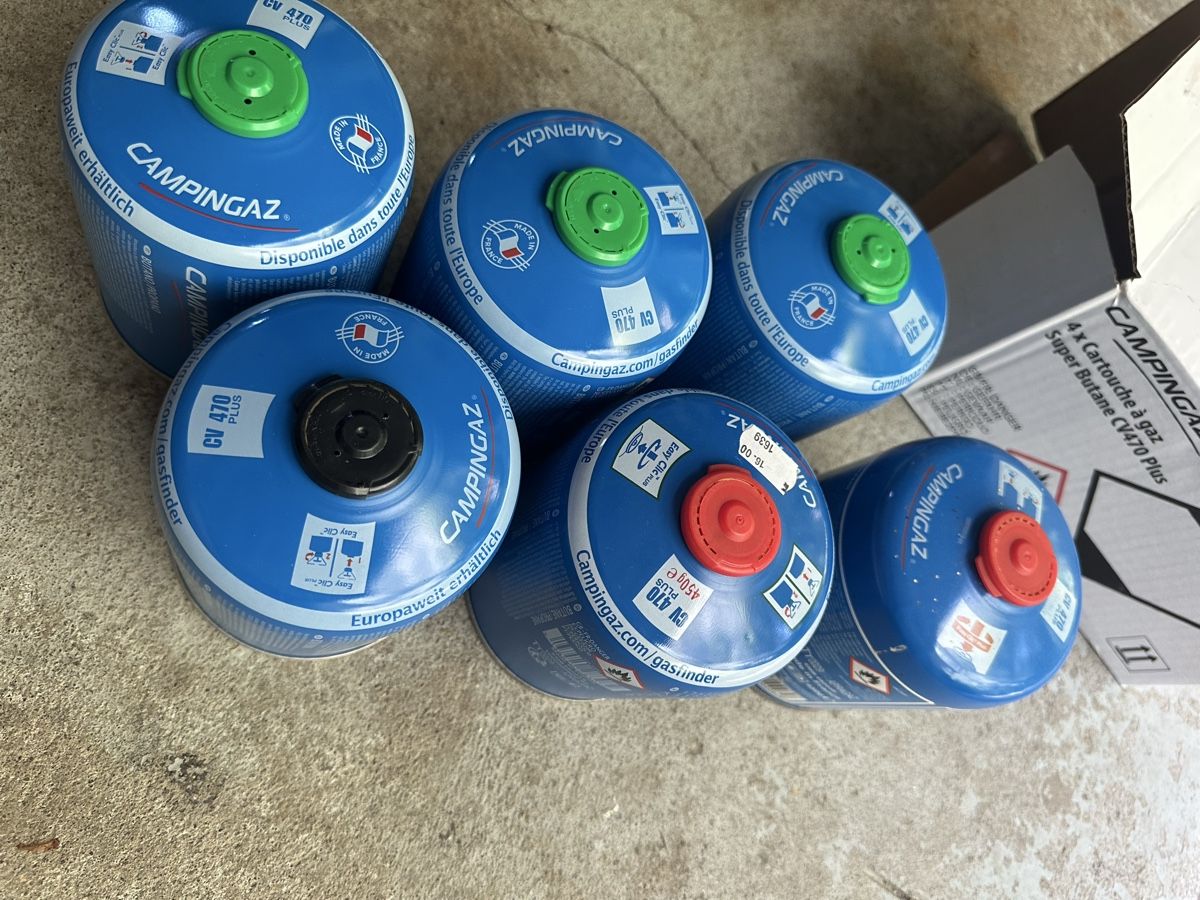 Campingaz Apparecchiature e tecnologia a gas: 6x CV 470 Plus / Easy Clic Plus 450g Gas Kartusche – Nuovo (secondo la descrizione) da St. Gallen venduto da Vitalia 1