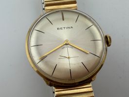 Vintage BETINA Handaufzug Herrenuhr läuft