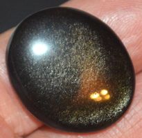 Cabochon L-7821 – Goldener Obsidian 26x22mm