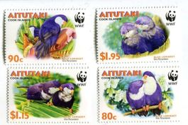 Briefmarken "Papageien". Aitutaki.