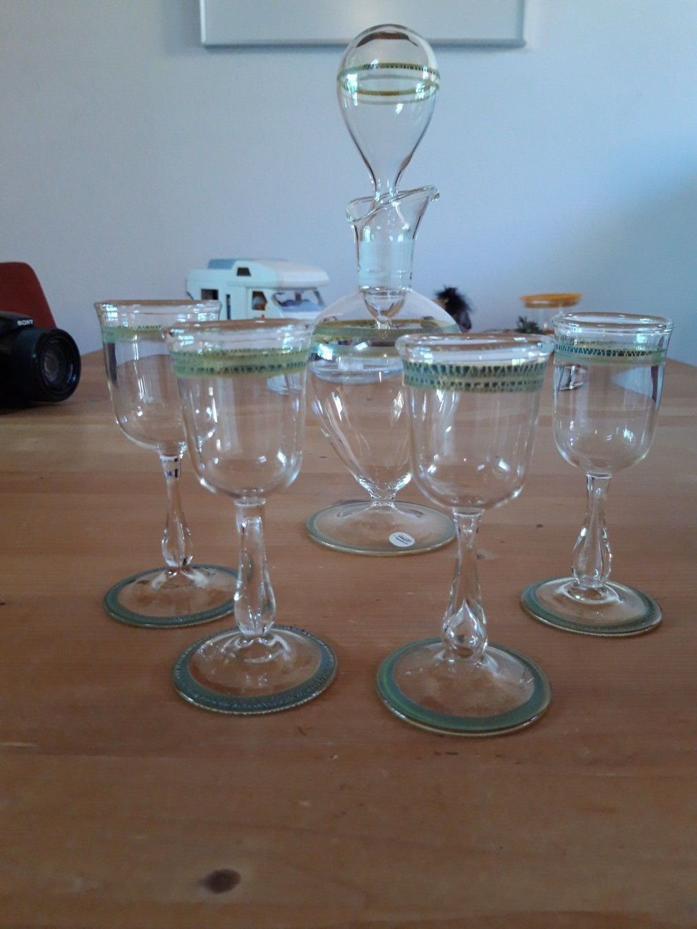 Caraffe: Karaffe & 4 Gläser _burri, handmade – Usato da Näfels venduto da gil_sindamel 5