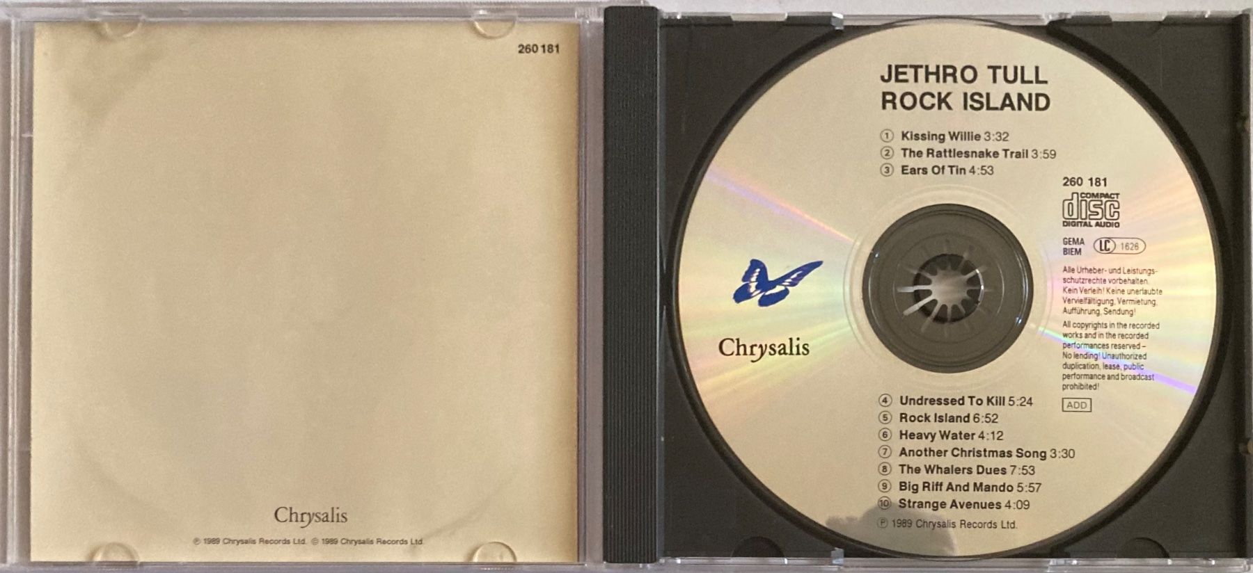 CD: JETHRO TULL - ROCK ISLAND – Usato da Poliez-Pittet venduto da Newtown-Records 2
