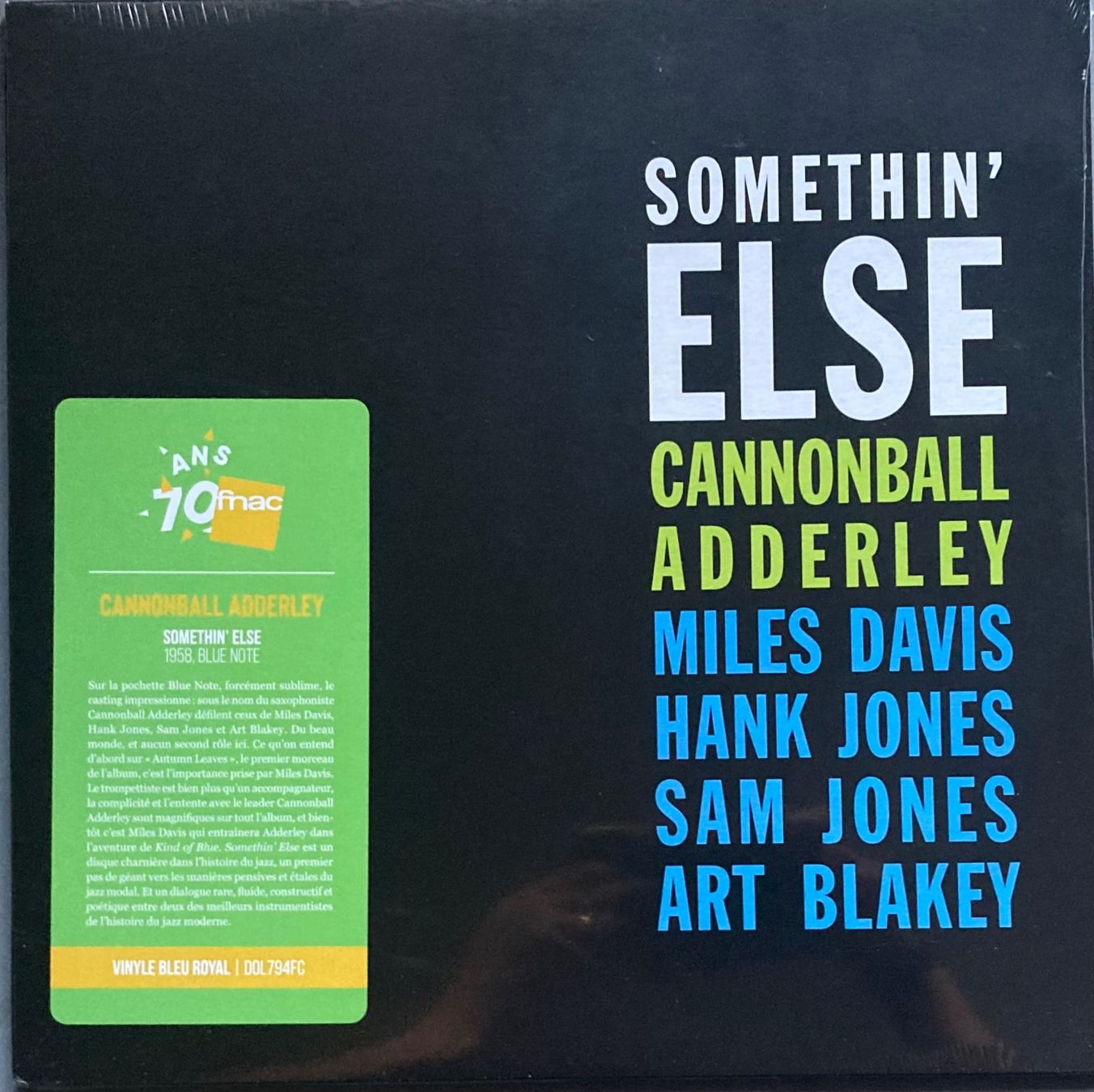 Dischi in vinile: CANNONBALL ADDERLEY - SOMETHIN' ELSE – Nuovo e nell'imballaggio originale da Poliez-Pittet venduto da Newtown-Records