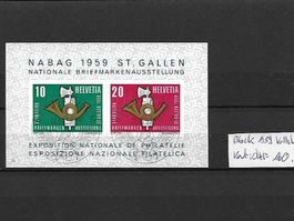 Block 1959 Vollstempel Kat: CHF 160.-