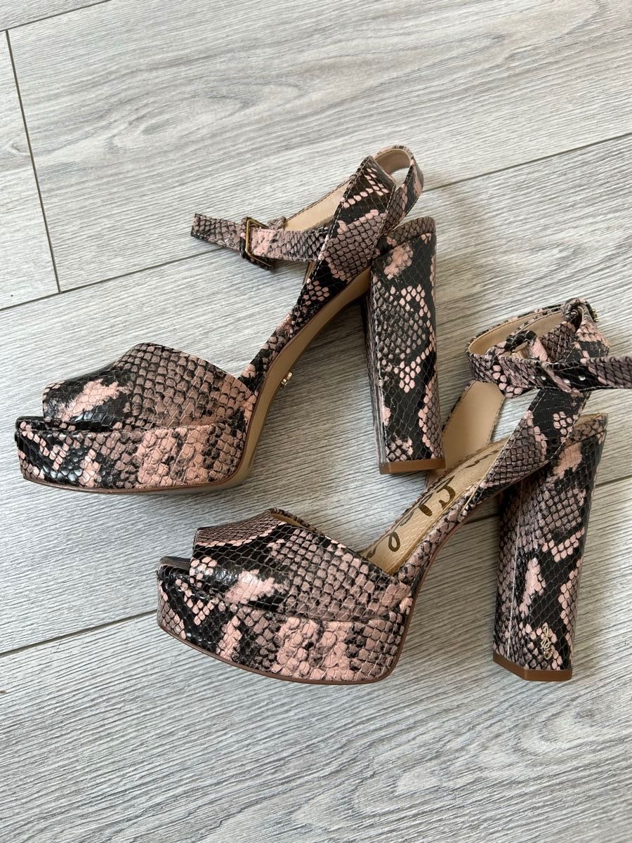 Sam Edelman Scarpe da donna: Sandales compensées Sam Edelman serpent – Usato da Genève venduto da and_k79x