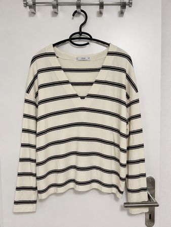 Mango Stripped Pullover Size L
