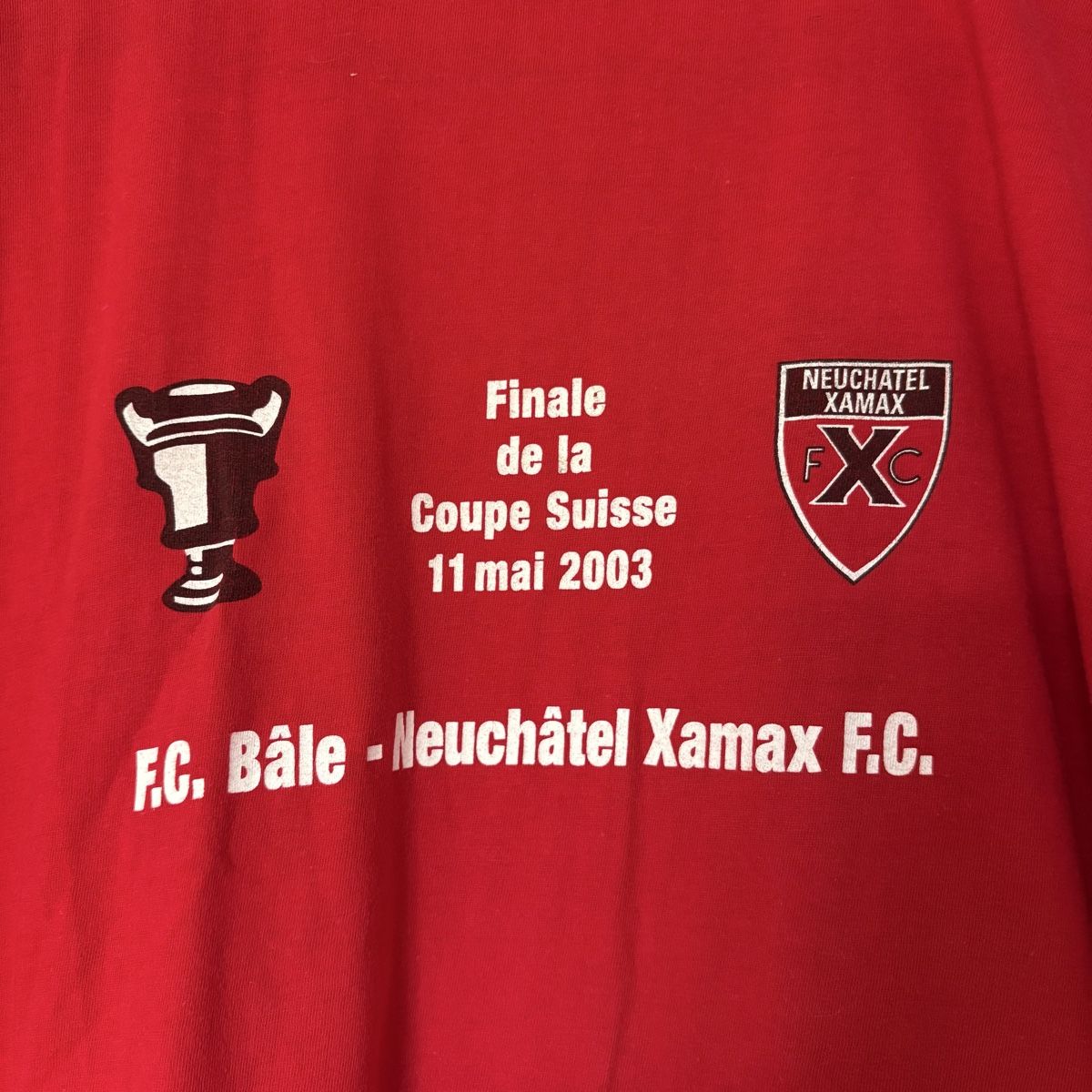 Canottiere & Pantaloni: Neuchatel Xamax Coupe de la Suisse 2003 Bale – Usato da Winterthur venduto da LaBodega 1