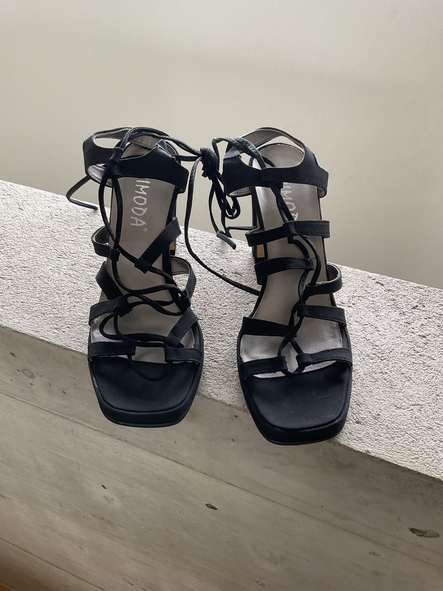 Damenschuhe: Sandales noires à talons PRIMODA,pointure 37 – Neu (gemäss Beschreibung) aus Villarepos von Sglobule