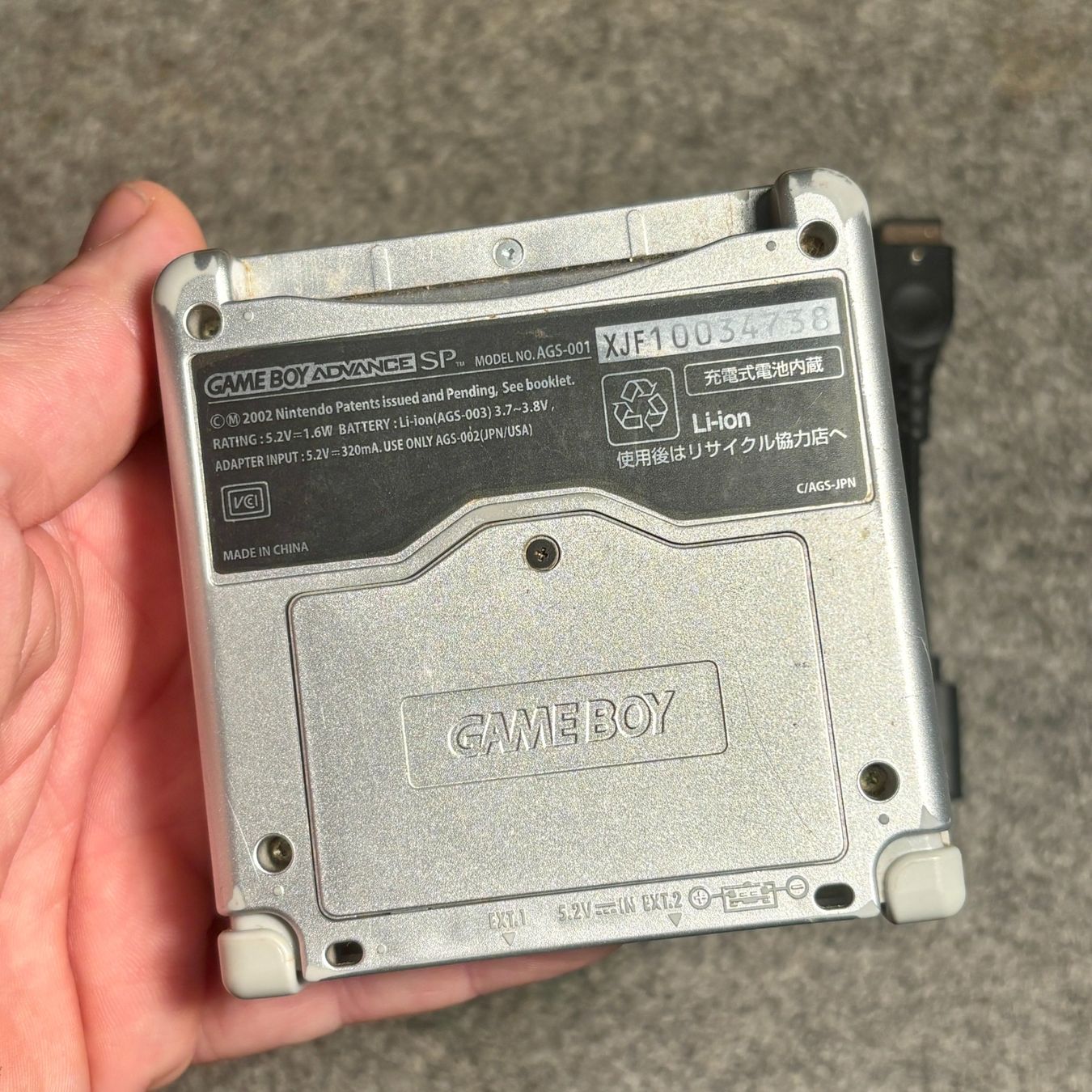Nintendo Console: Gameboy Advance SP – Original Silber – Usato da Mollis venduto da GamingCorner 2