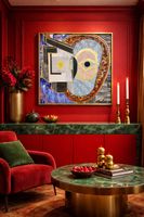 🦉✨ “Golden Eye Owl – Picasso-Spirit & Symbolic Power / Unik
