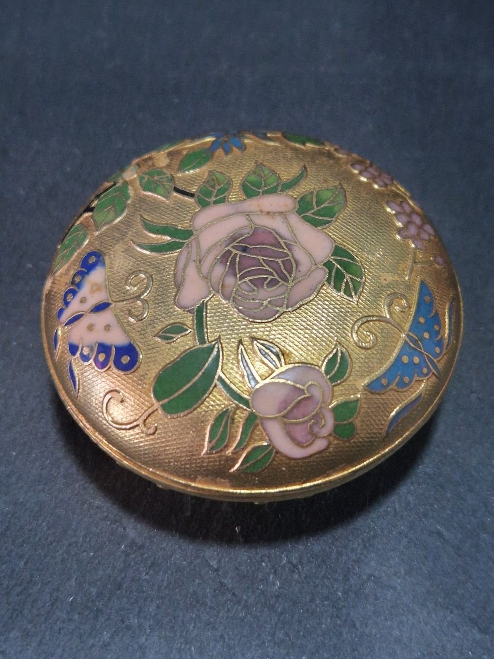 Altro in Decorazioni & Accessori: Cloisonné Dose Rund – Usato da Winterthur venduto da Sadega 1