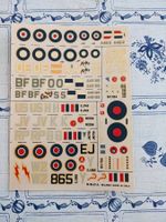 Esci Decals RAF Tempest etc