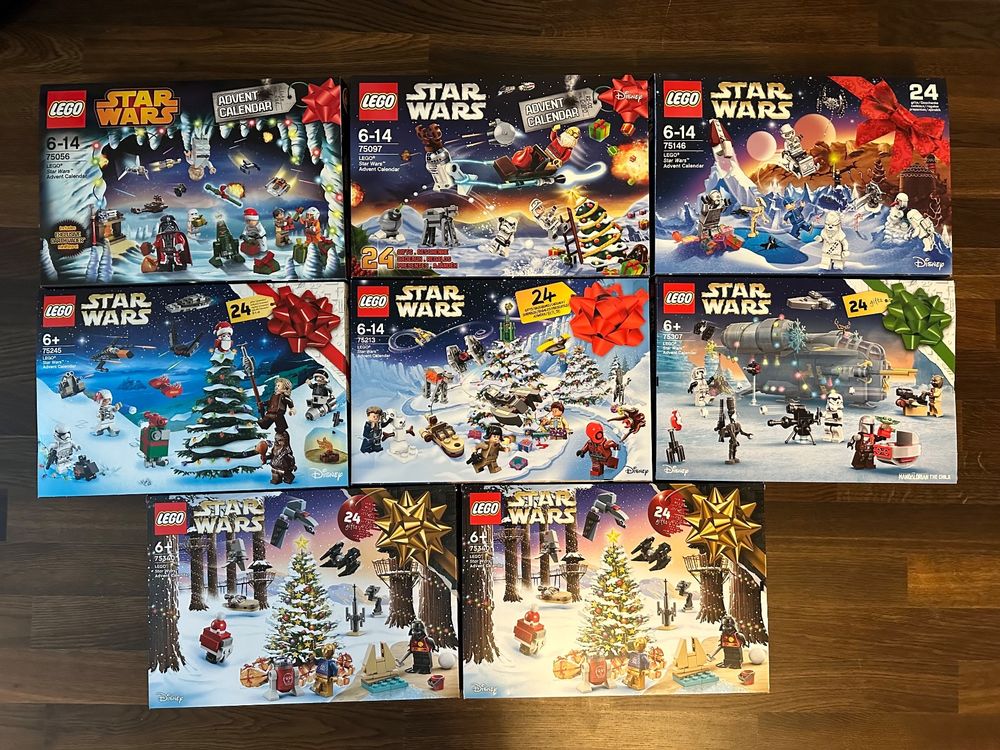 Lego Star Wars Kalender 8 Stück und 2 Avenger Kalender  Kaufen auf Ricardo
