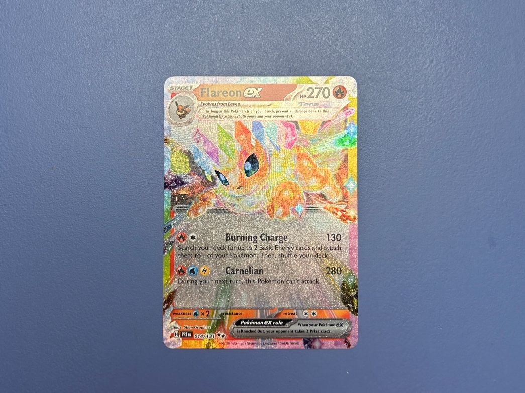 Pokémon Sammelbilder & Trading cards: Flareon Ex 014/131 Prismatic Evolution EN – Gebraucht aus Schlieren von happymerchant64