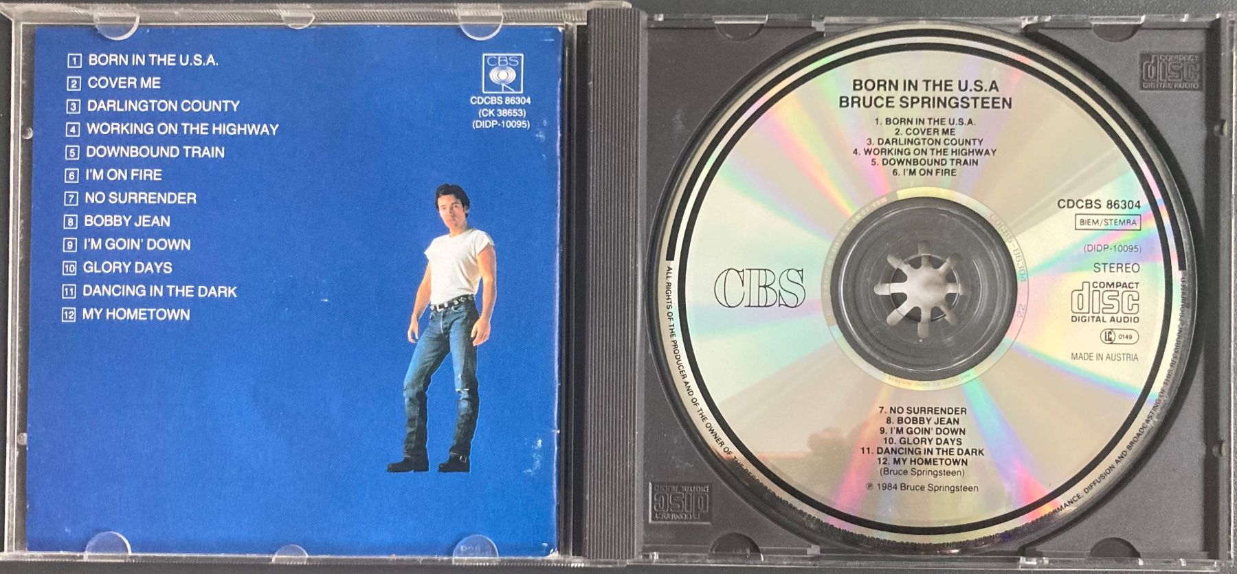 CDs: BRUCE SPRINGSTEEN - BORN IN THE U.S.A – D'occasion à Poliez-Pittet par Newtown-Records 2