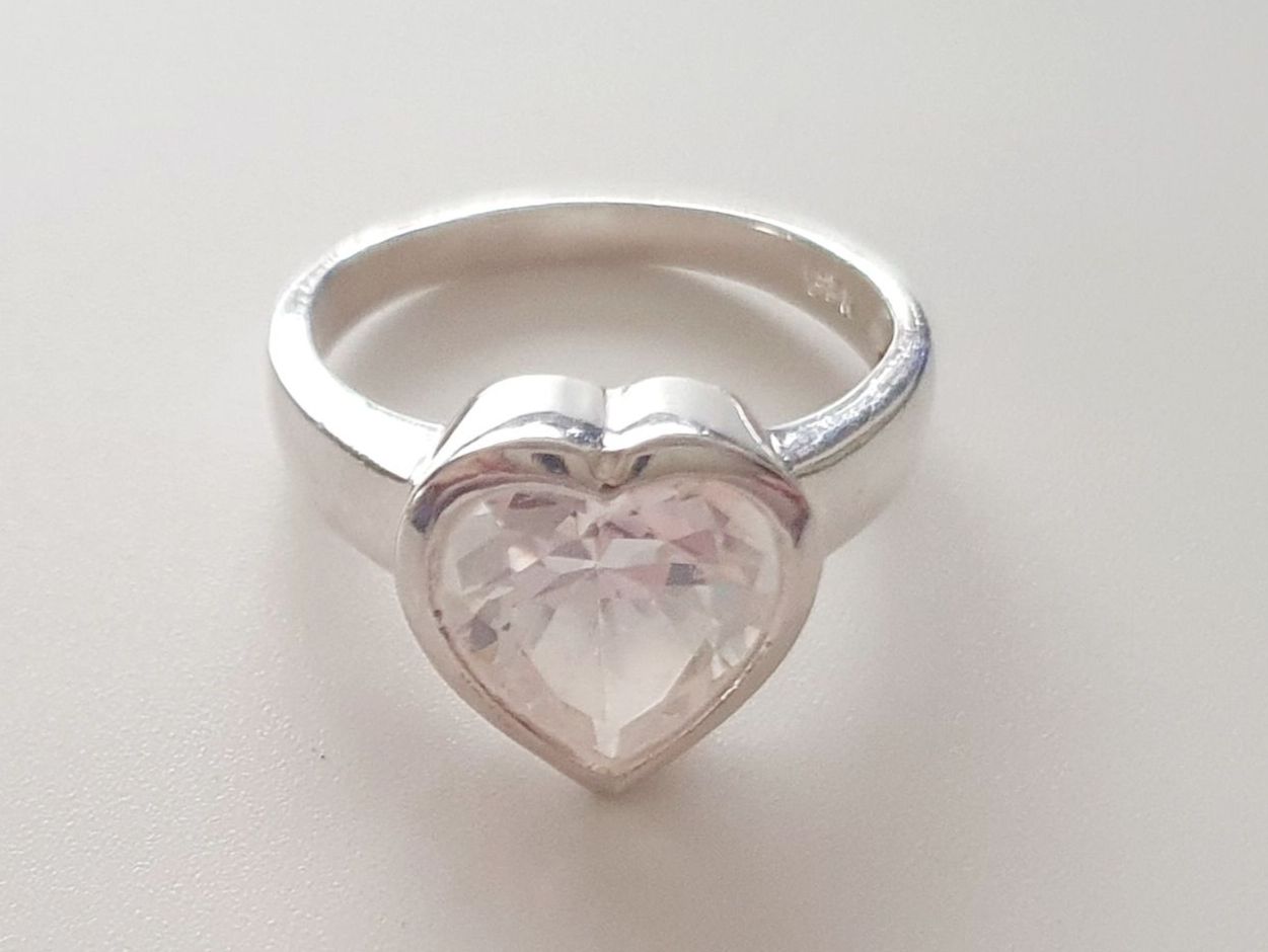 Anelli: Silberring 925 Herz Gr.18,2 mm  wunderschöne Ring! – Usato da Kreuzlingen venduto da Wunderkiste123 2