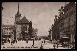 Lausanne, Eglise et Place St Francois, k