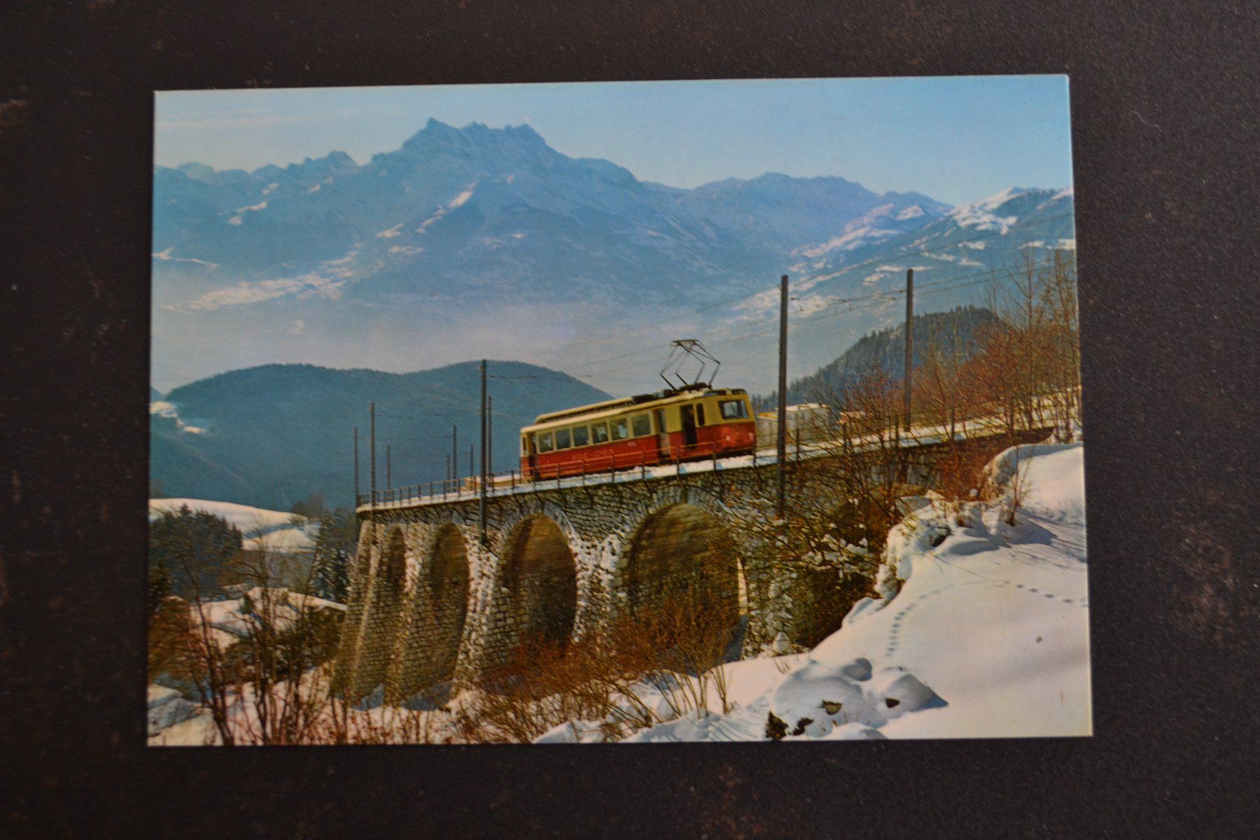 Cartoline postali: AK Leysin Les Train Aigle - Leysin – Usato da Beinwil am See venduto da kajak55