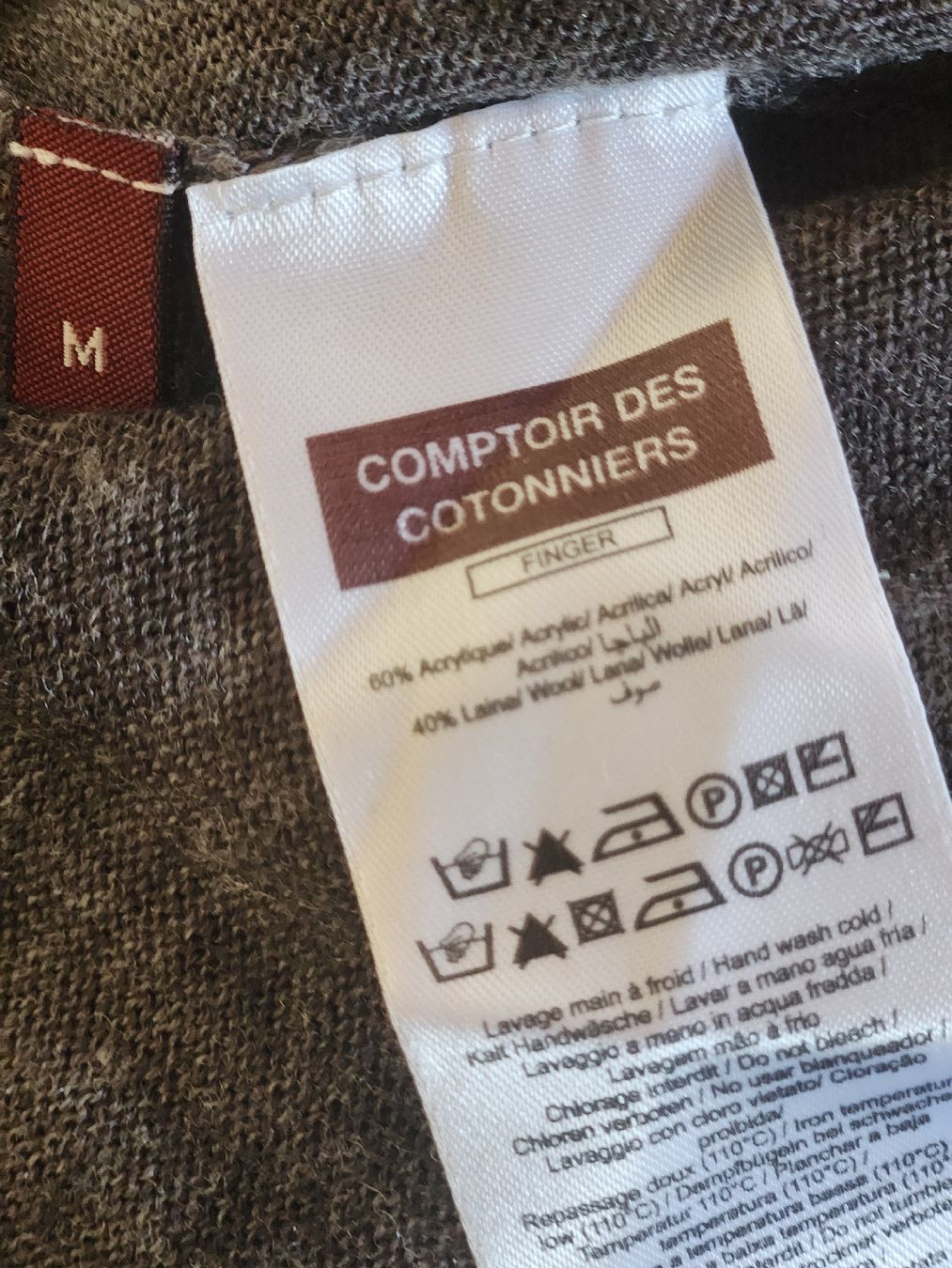 Comptoir des Cotonniers Maglioni & Felpe: Pull Comptoir des Cotonniers gris rayé taille M – Usato da Niedergösgen venduto da Eva2410 4