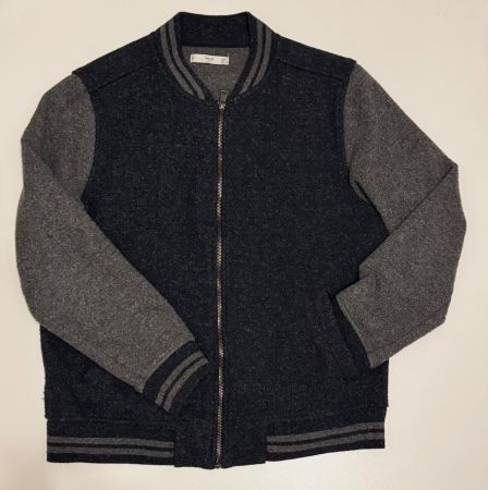 Veste bomber jacket MANGO MNG homme, navy/gris, taille M