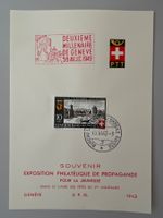 1942 Pro Patria B15 ET gest. auf PTT Bögli