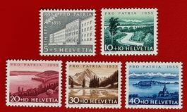 PRO PATRIA SATZ 71 - 75 1955** POSTFRISCH