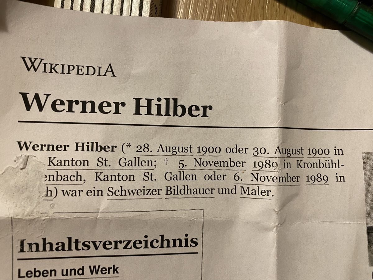 Foto & Immagini: Werner Hilber Wil St. Gallen – Usato da Mosnang venduto da Goldwasser 1