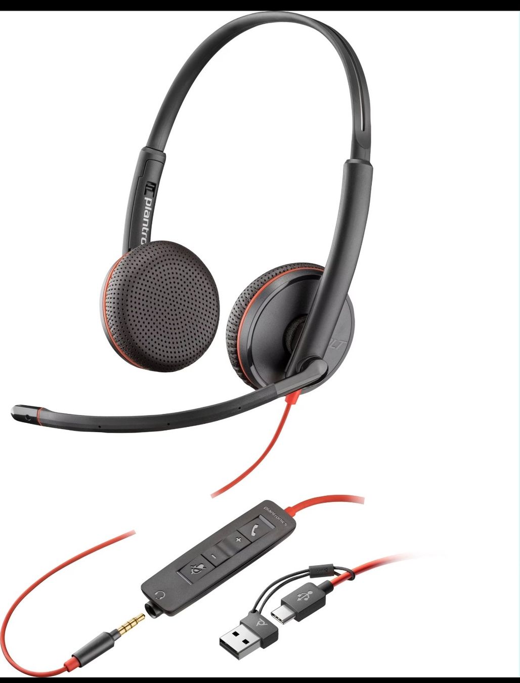 Plantronics Cuffie: Plantronics / Poly Blackwire 3225 USB-C Headset (NEU) – Nuovo e nell'imballaggio originale da Baden venduto da jkallickal