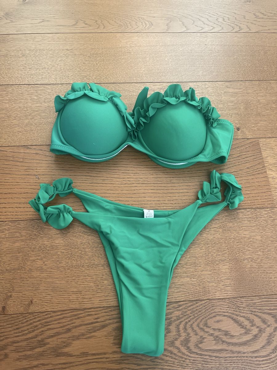 Badekleider & Bikinis: Bikini in Grün Gr S mit Rüschen – Neu (gemäss Beschreibung) aus Bassersdorf von Sandy456 2