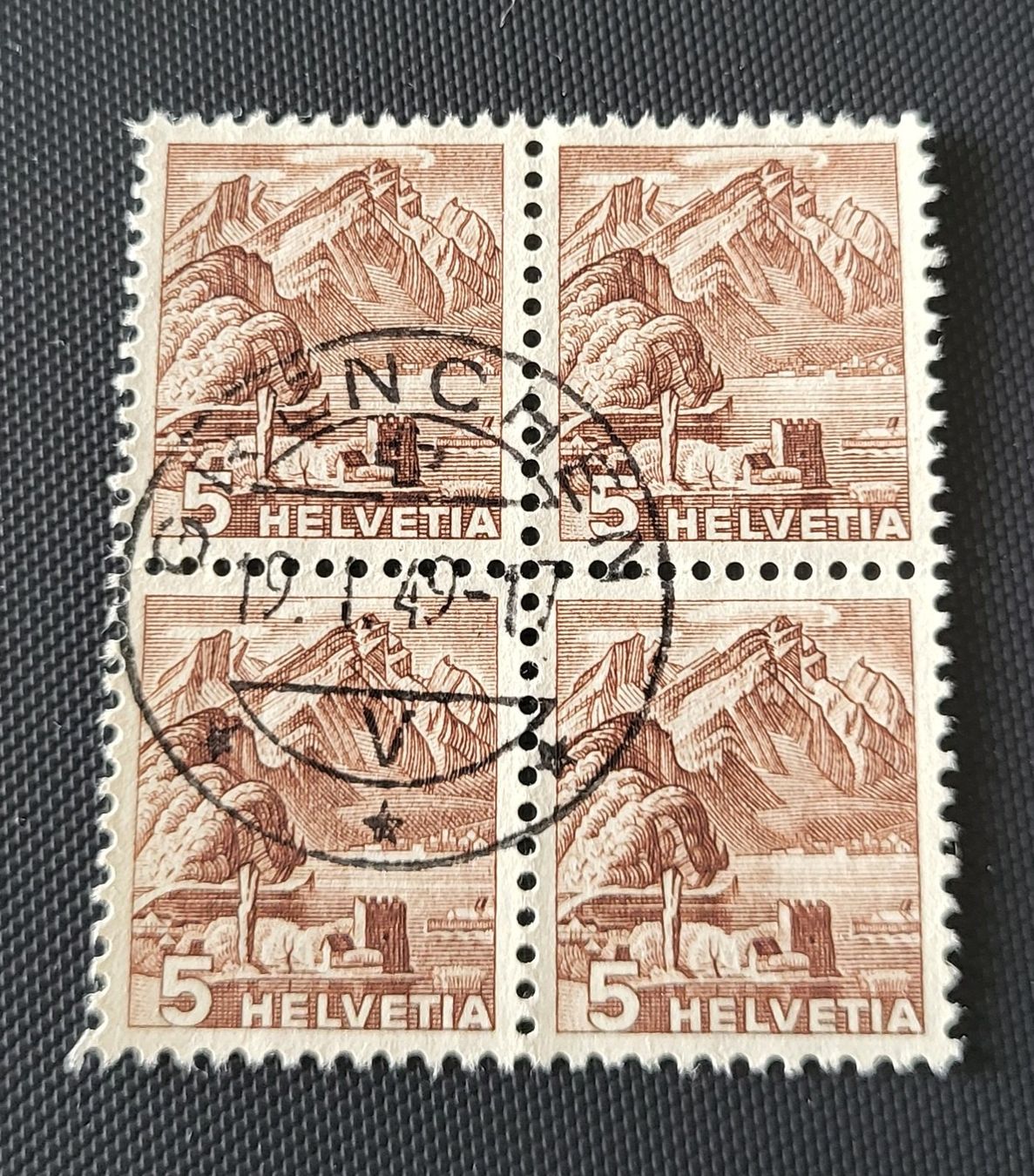 Alle Briefmarken: Viererblock Vollstempel Grenchen briefmarke – Gebraucht aus St Gallen von Stampsalshobby