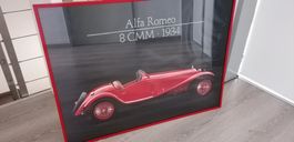 Alfa Romeo 8C MM, Bild gerahmt