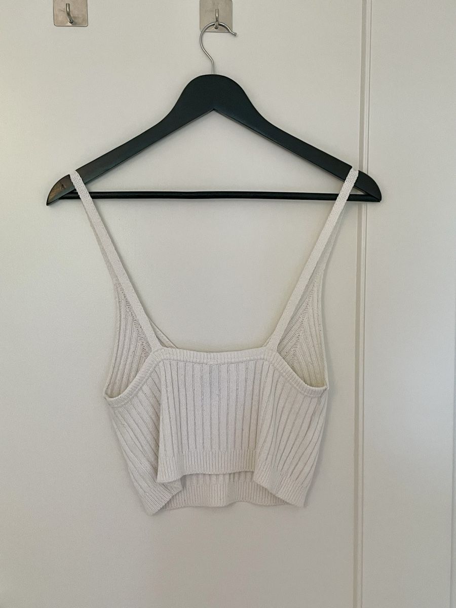 Top: Weisses Sommer-Strick-Top – Usato da Zürich venduto da vik_isi 1