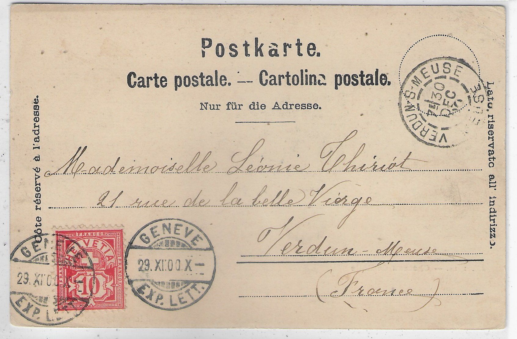 Cartoline postali: Chateau de Rolle – Usato da Ettingen venduto da Kartenplanet 1