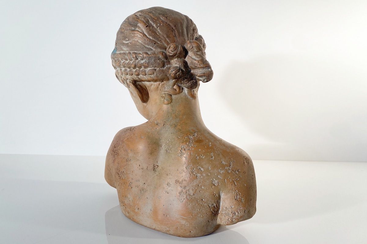 Skulpturen & Statuen: Skulptur Büste eines Mädchens - la rieuse - Terrakotta – Gebraucht aus Ballwil von ClassicGallery 5