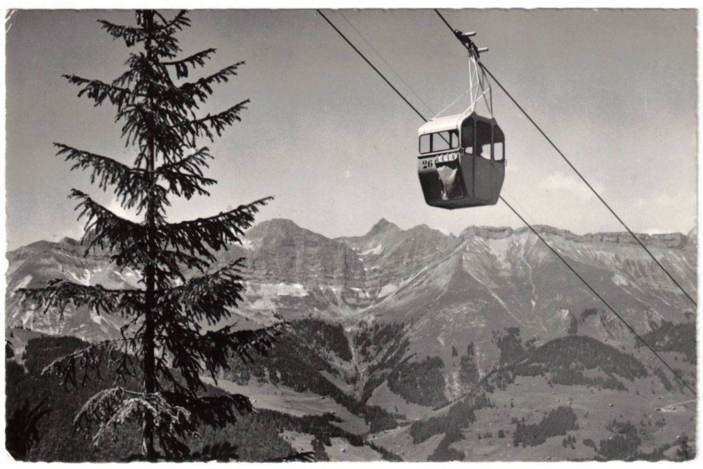 Ansichtskarten: Rougemont - Gondelbahn Rougemont--Videmanette – Gebraucht aus Binningen von Mountainrider