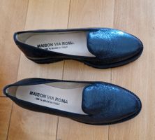 Chaussures Maison Via Roma, pointure 36, cuir noir