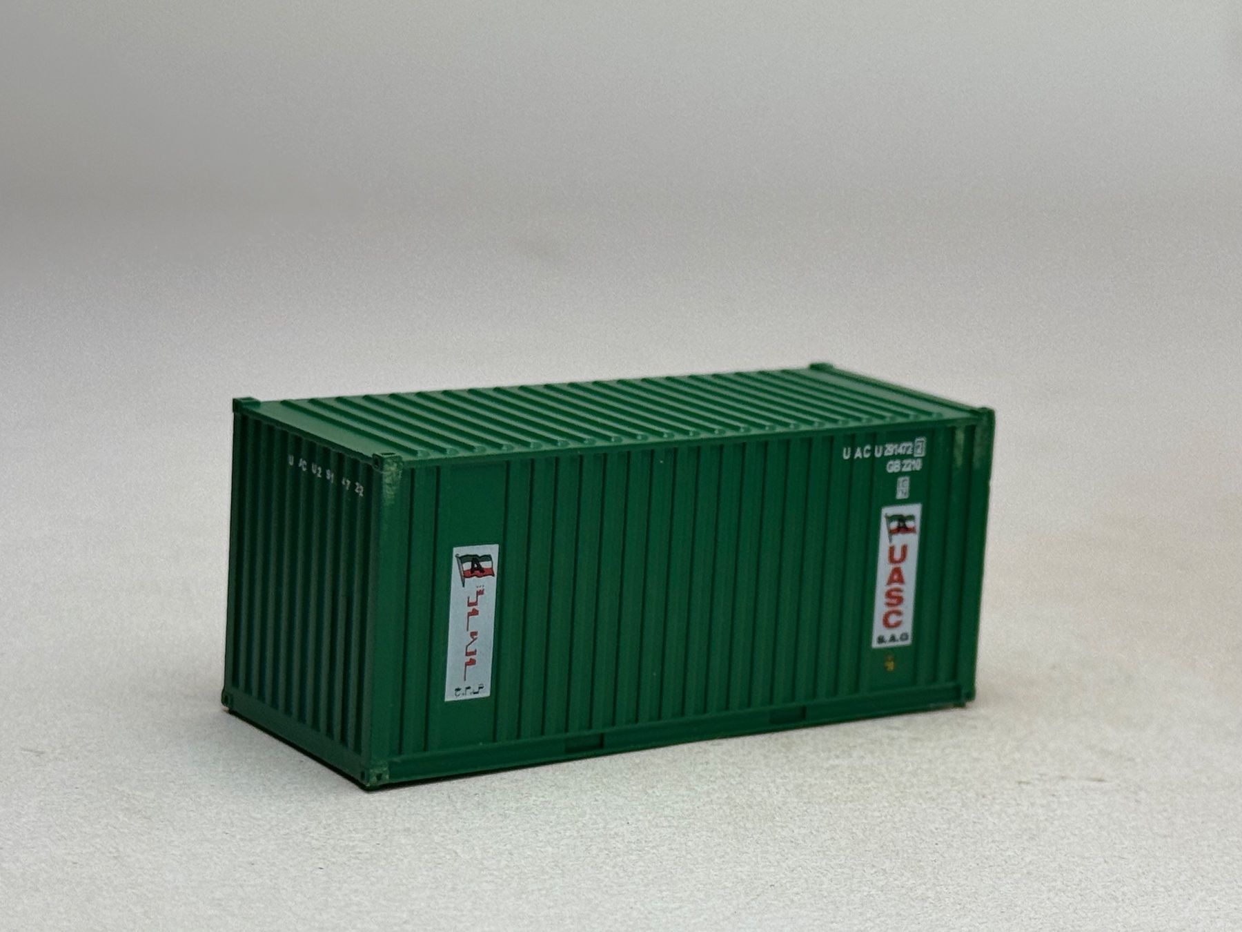 Modellini di ferrovie: EB- 20 Ft. Container UASC grün – Usato da Elm venduto da Wikmtz