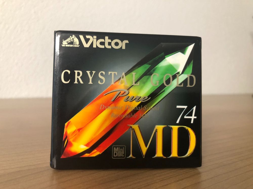 Lot De 10 Minidisc JVC Victor Crystal MD 74 Minutes Pour Enregistrement Audio Numérique