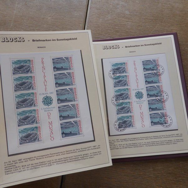 Tutti i francobolli: BLOCKS / BOGEN - Sammlung MONACO 1988 - 1997 siehe 43 Bilder – Usato da Egliswil venduto da Trens01 8