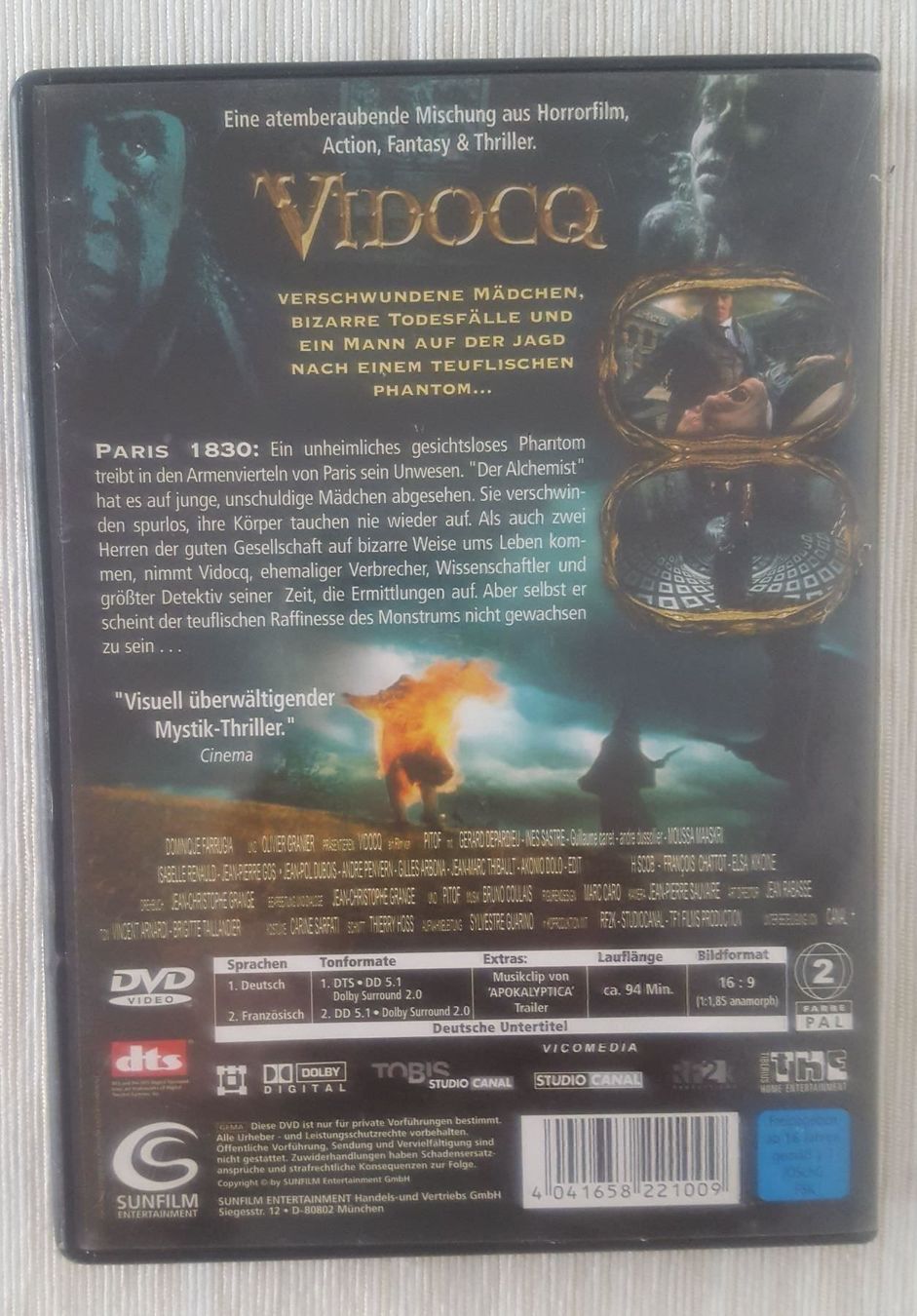 Tutti i DVDs: DVD VIDOC mit Gérard Depardieu – Usato da Ettingen venduto da Echoo 2