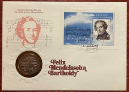 Numisbrief, Felix Mendelssohn Bartholdy, 175 Jahren
