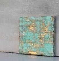 Foto & Immagini: 2 abstrakte Acrylbilder mit 24k Blattgold – Usato da Basel venduto da Eule2000 1