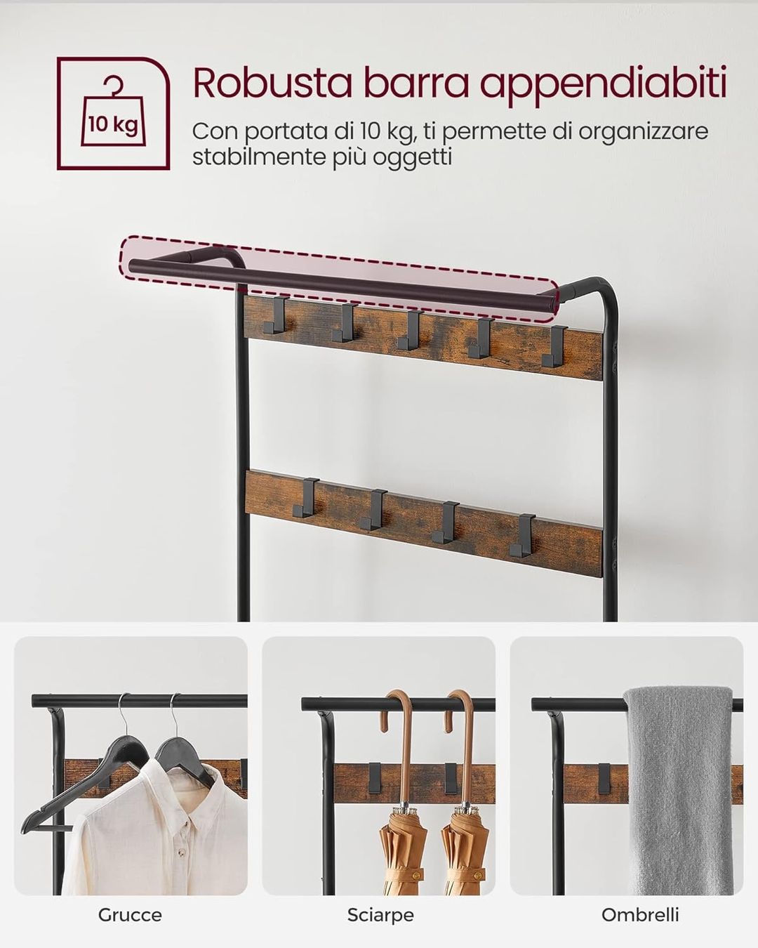 Guardaroba: Industrie Design Garderobe/Kleiderständer‪ – Nuovo e nell'imballaggio originale da Lopagno venduto da CLep 4