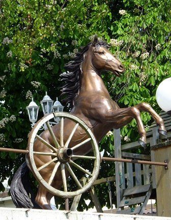 Skulpturen & Statuen: Bronzeskulptur 'Rearing Horse' 178cm – Gebraucht aus Stäfa von Satinoir 5