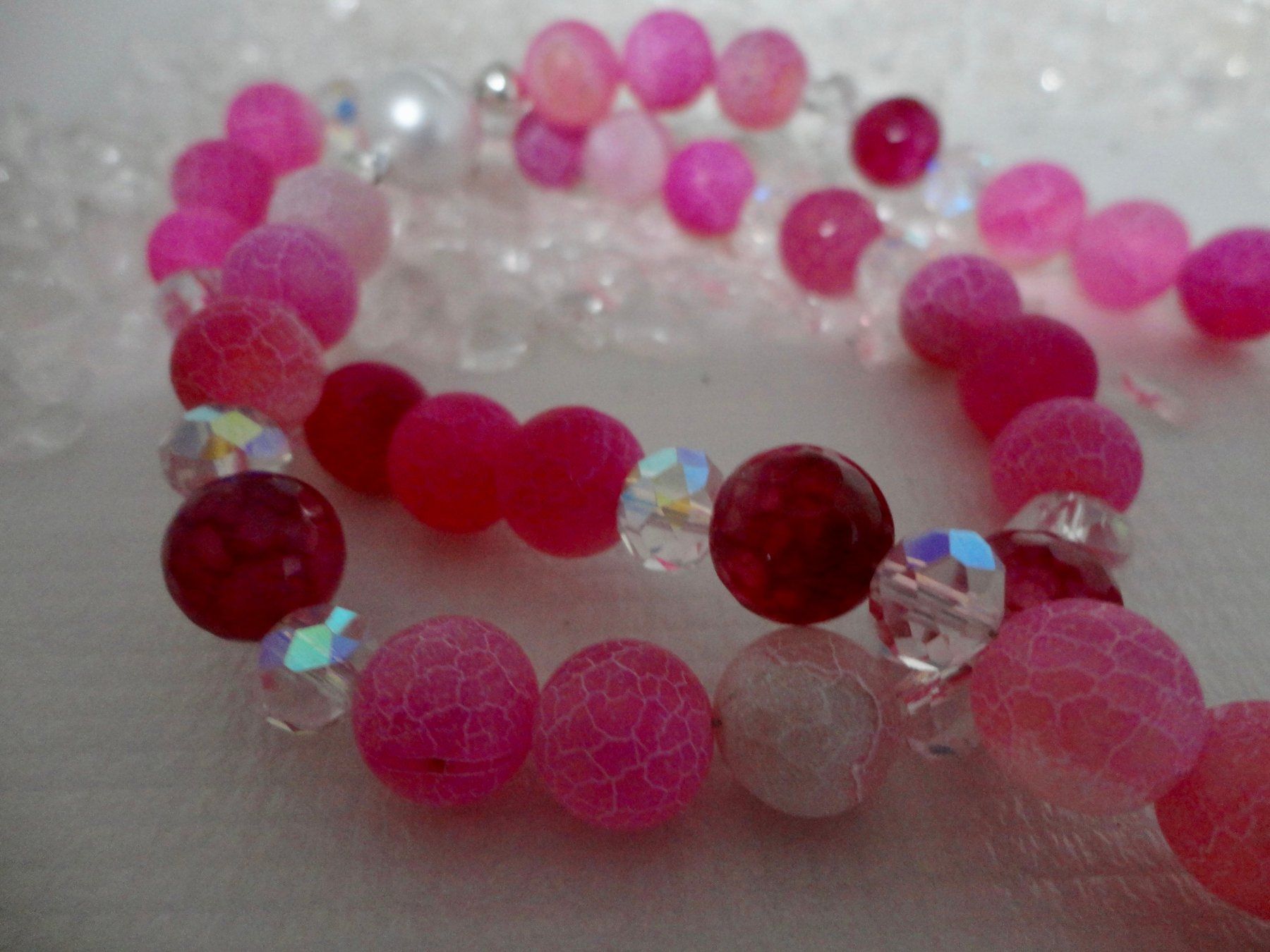 Ketten: Halskette Achat/ Tschechischer-Kristall. – Neu (gemäss Beschreibung) aus Biberist von tl-schmuck 4