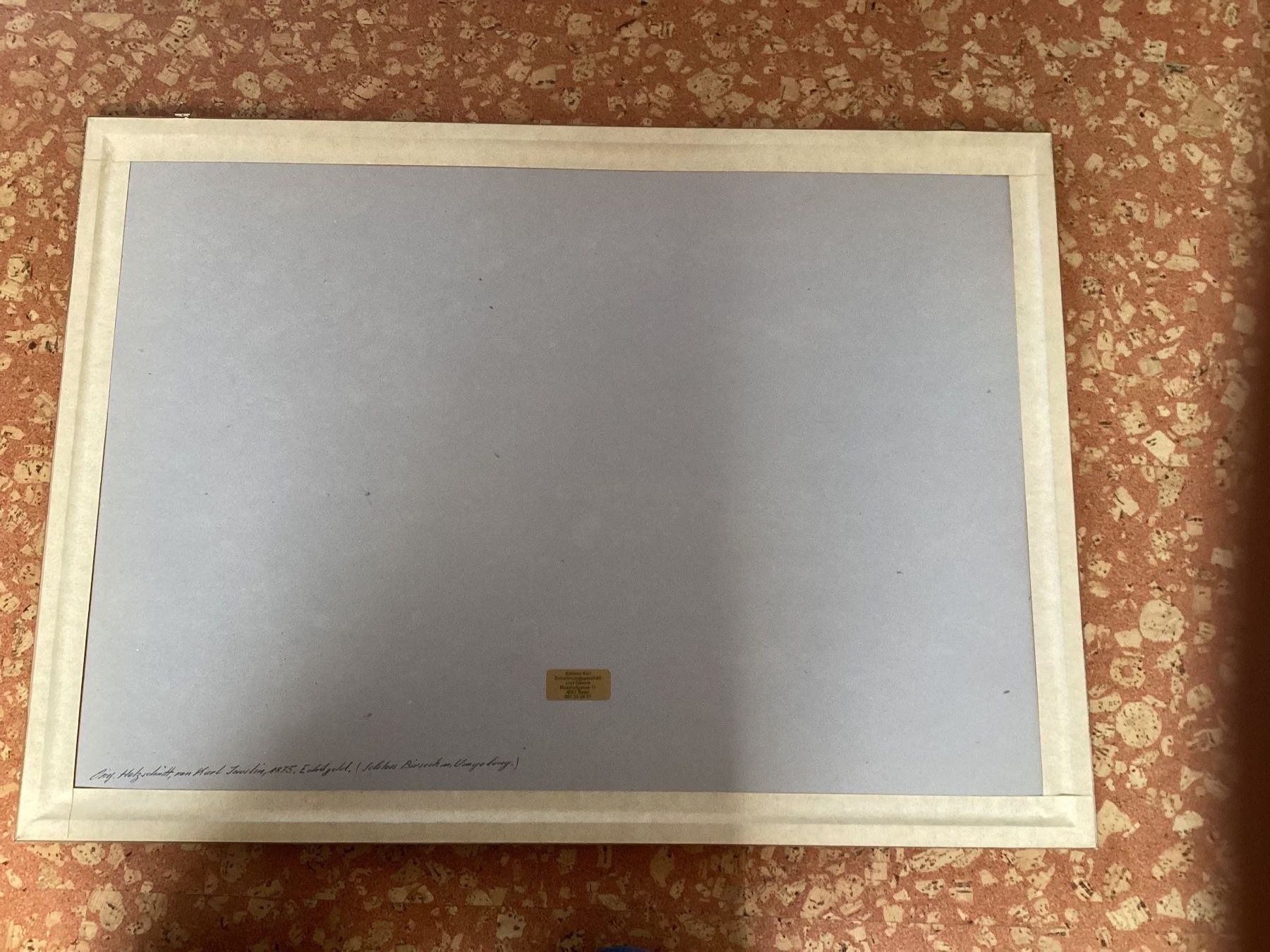 Xilografie: Arlesheim Holzschnitt Karl Jauslin 1875 – Usato da Reinach BL venduto da Linda013 5