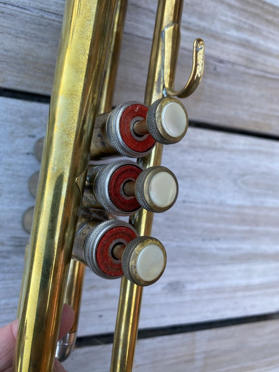Selmer Musikinstrumente: Taschentrompete Selmer, mit Koffer – Gebraucht aus Glattbrugg von Pischte.Brockenhaus 2