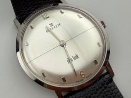 Vintage EDOX slin look Handaufzug Herrenuhr läuft NOS
