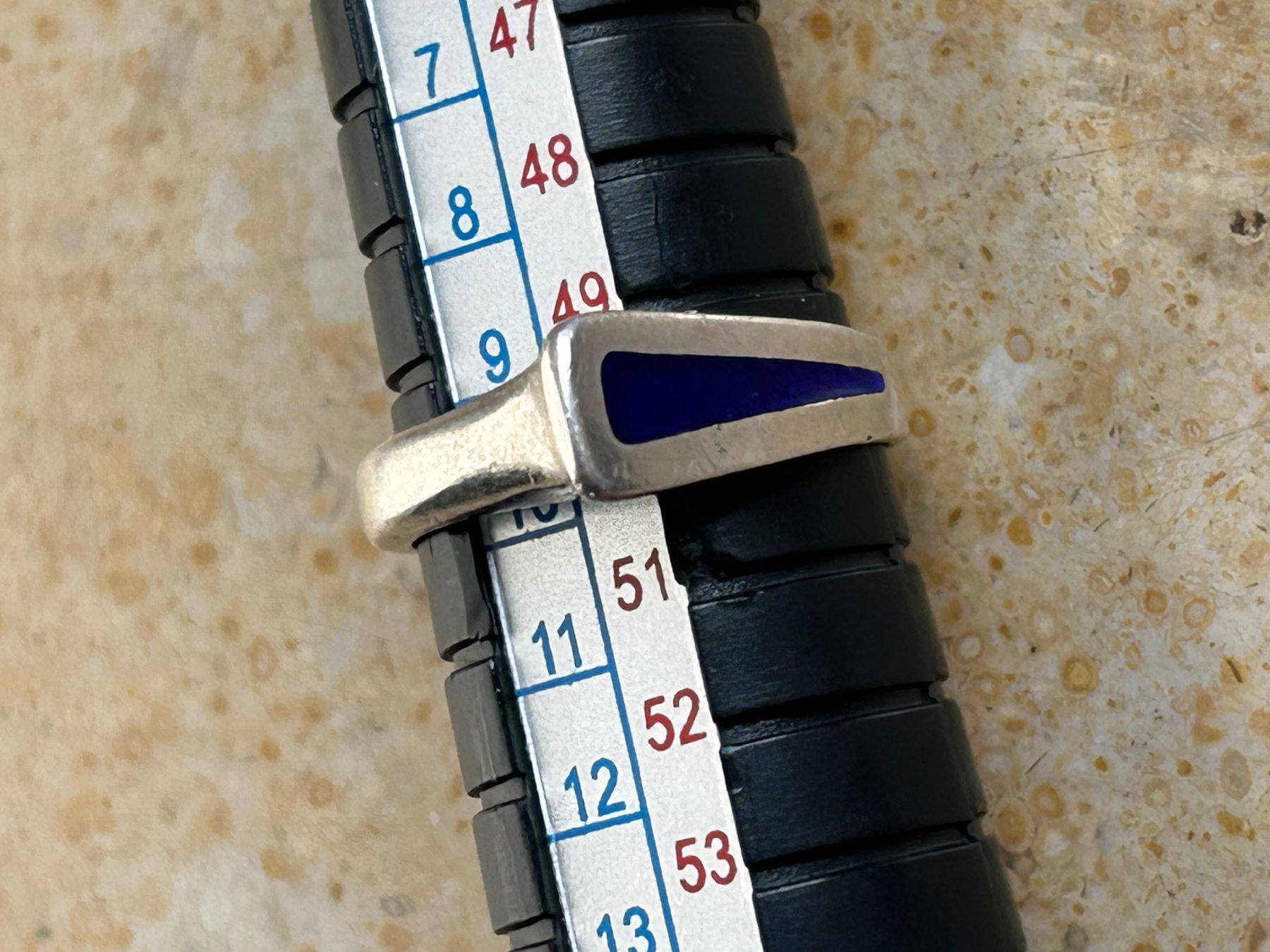 Anelli: Silberring mit blauem Stein, Gr. 50 – Usato da Laufen venduto da Bellebellezza 5